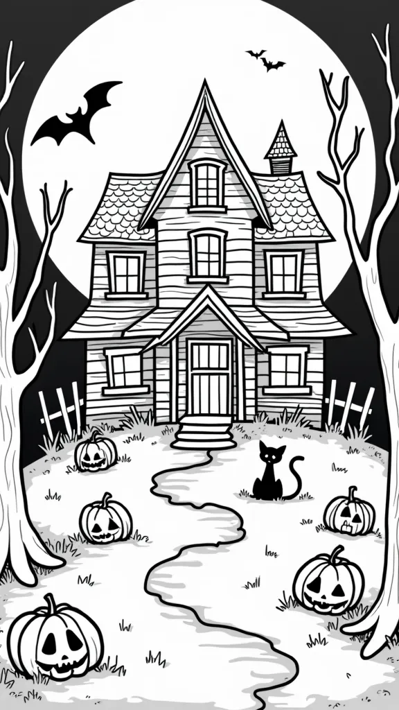 halloweeen coloring page